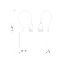 Reading wall lamps - Azzardo VERONICA CHROME 1xLED Wall mounted chrome IP44 AZ1546 - product 2