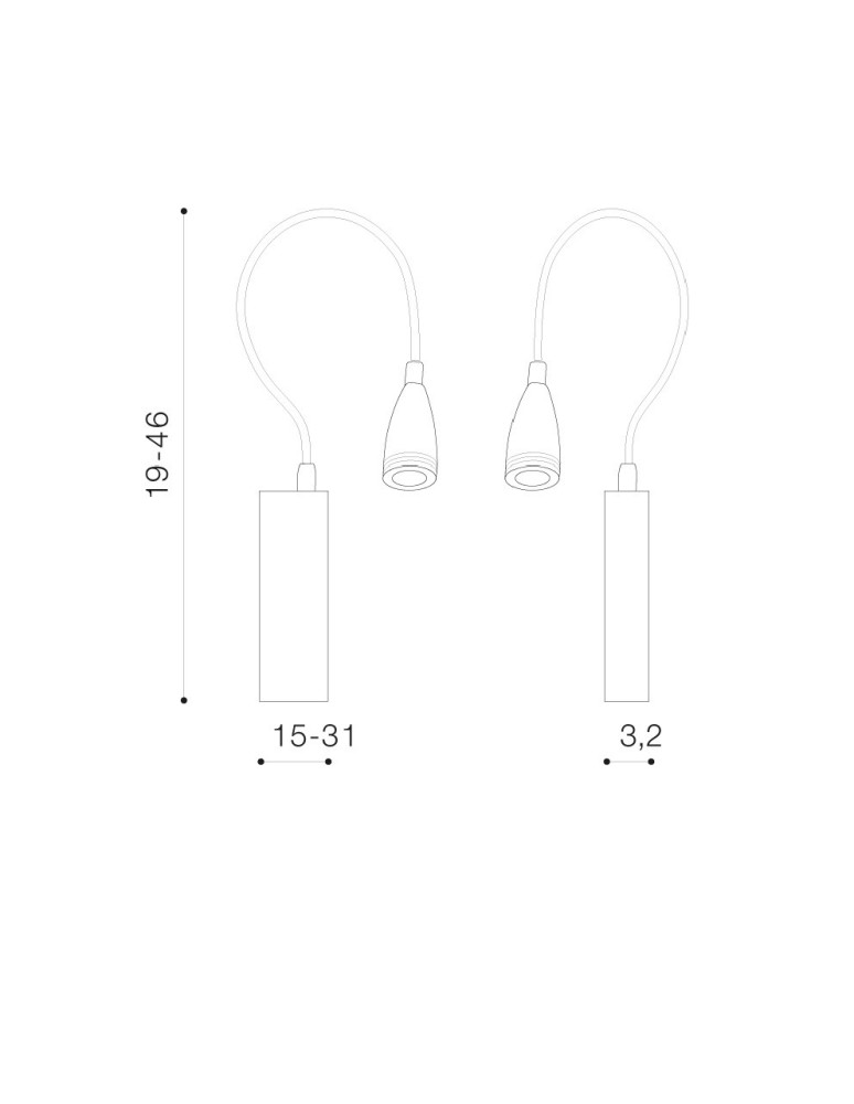 Reading wall lamps - Azzardo VERONICA CHROME 1xLED Wall mounted chrome IP44 AZ1546 - product kolory-swiatla.pl 2