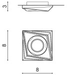 Decorative flush-mounted lamps - Azzardo MIRA GOLD 1xGU10 Recessed Gold AZ1464 - product 4