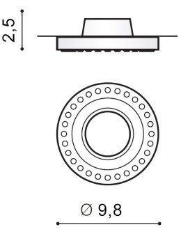Azzardo SIMON ROUND WHITE 1xGU10 Recessed White AZ1473 - product 2