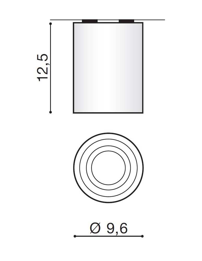 Ceiling luminaires for replaceable light source - Azzardo BROSS 1 BLACK/ALUMINIUM 1xGU10 Surface Mounted Black/Aluminum AZ0779 - product kolory-swiatla.pl 4