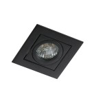 Square flush-mounted lamps - Azzardo PACO 1 BLACK 1xGU10 Recessed Black AZ0797 - product 1