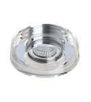 Decorative flush-mounted lamps - Azzardo VEKTOR ROUND 1xGU10 Recessed Transparent AZ1494 - product 1