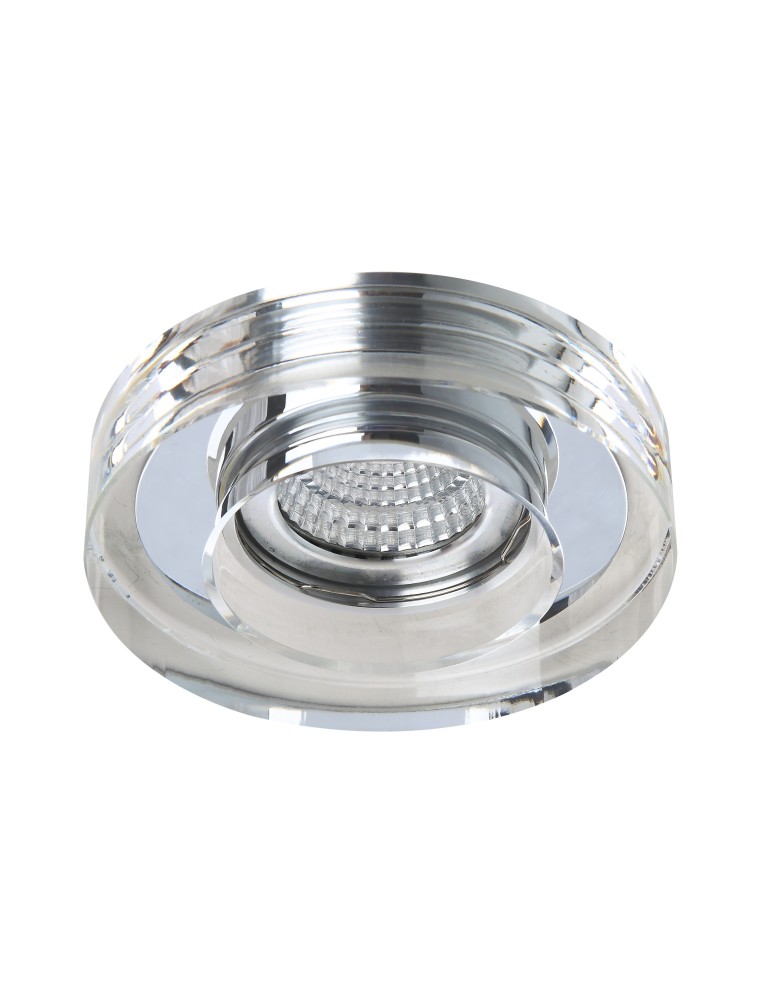 Decorative flush-mounted lamps - Azzardo VEKTOR ROUND 1xGU10 Recessed Transparent AZ1494 - product kolory-swiatla.pl 1