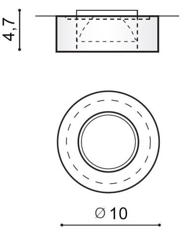 Azzardo VEKTOR ROUND 1xGU10 Recessed Transparent AZ1494 - product 2