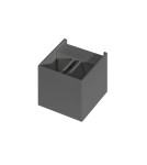 Outdoor wall lamps - Azzardo GAMBINO DGR 1xLED Wall Mounted Dark Grey IP54 AZ0957 - product 1