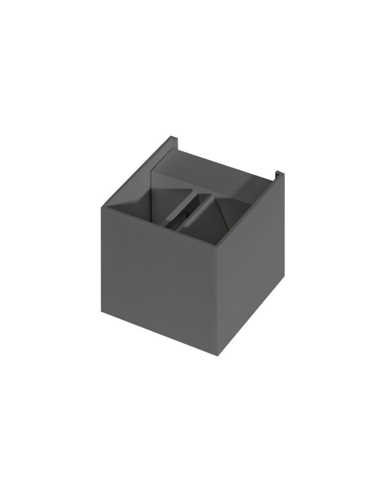 Outdoor wall lamps - Azzardo GAMBINO DGR 1xLED Wall Mounted Dark Grey IP54 AZ0957 - product kolory-swiatla.pl 1