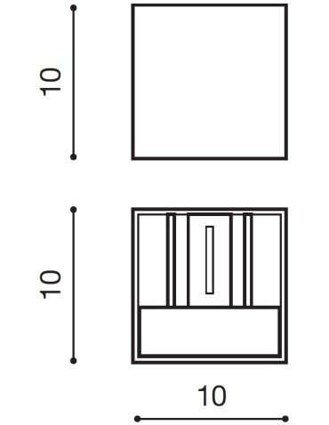 Azzardo GAMBINO DGR 1xLED Wall Mounted Dark Grey IP54 AZ0957 - product 2