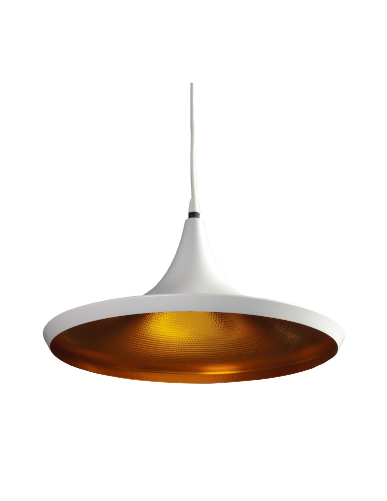 Pendant lamps - Azzardo CHINK WHITE/GOLD 1xE27 Pendant White/Gold AZ1342 - product kolory-swiatla.pl 4