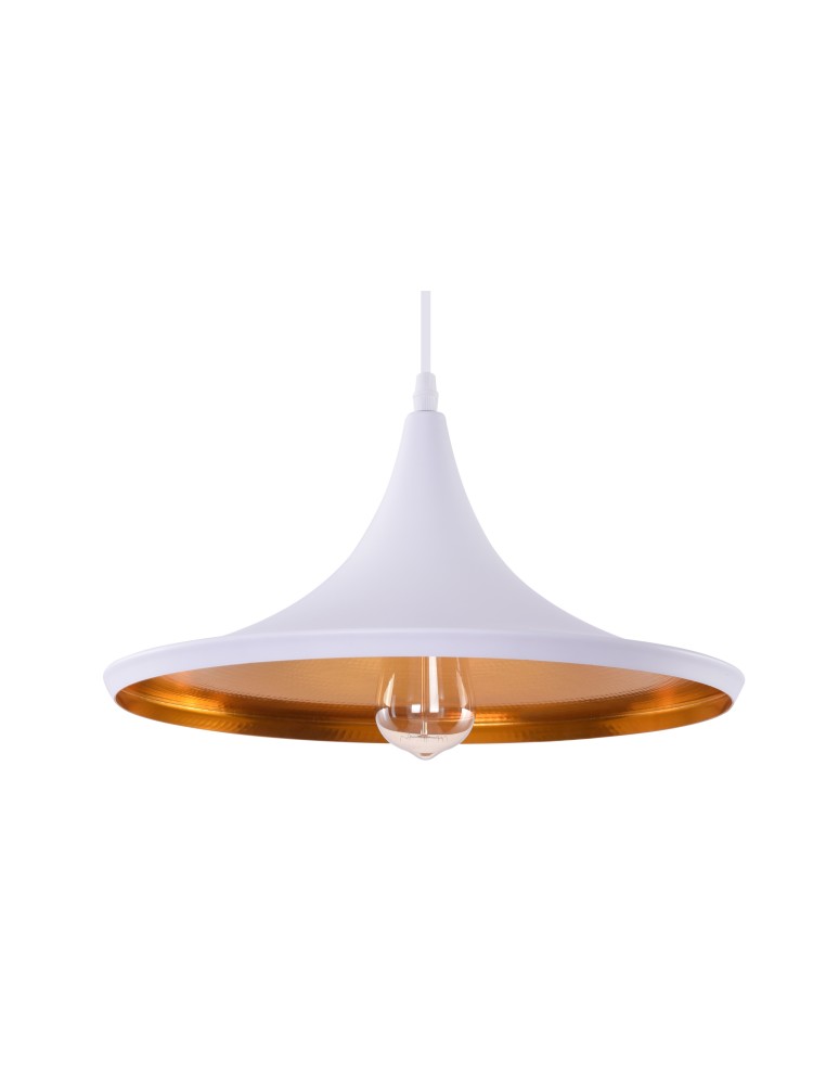 Pendant lamps - Azzardo CHINK WHITE/GOLD 1xE27 Pendant White/Gold AZ1342 - product kolory-swiatla.pl 2