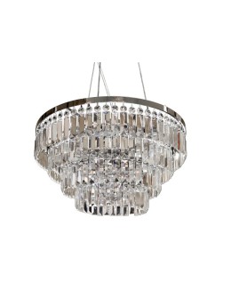 Azzardo SALERNO PENDANT/TOP 5xE14 2w1 Sufitowa lub Wisząca Przeźroczysty/Chrom AZ2107