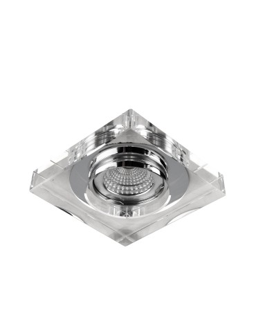 Azzardo VEKTOR SQUARE 1xGU10 Recessed Transparent AZ1495