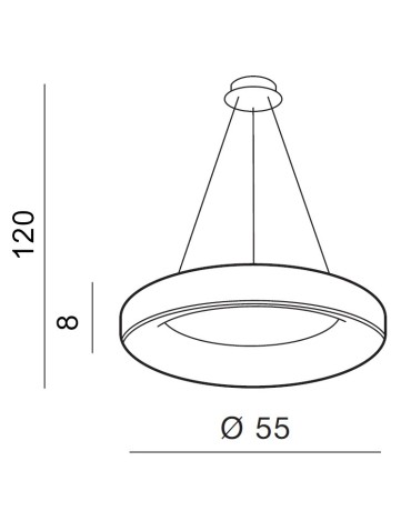 Azzardo SOVANA PENDANT 55 CCT WHITE 1xLED Pendant White AZ2727 - product 2