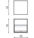 Minimalist wall lamps - Azzardo MARS BLACK/GOLD 1xG9 Wall Mounted Black/Gold AZ1052 - product 3