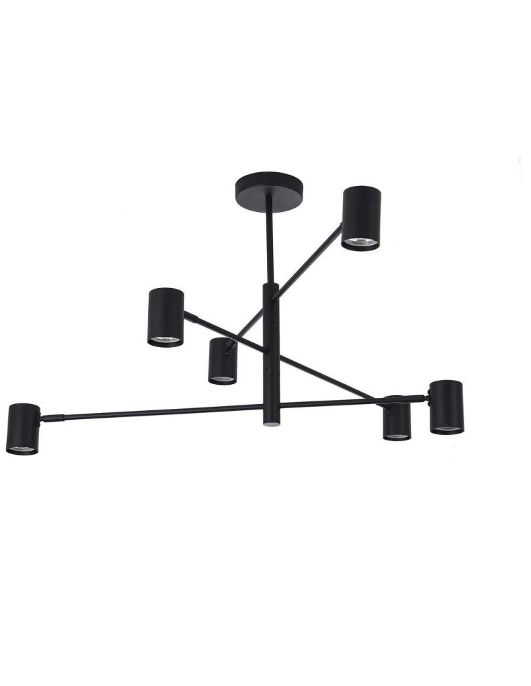 Modern pendant lamps - Light Prestige Snow 6 pendant black LP-731/6P BK 6xGU10 - product kolory-swiatla.pl 2