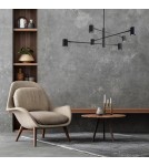 Modern pendant lamps - Light Prestige Snow 6 pendant black LP-731/6P BK 6xGU10 - product 4