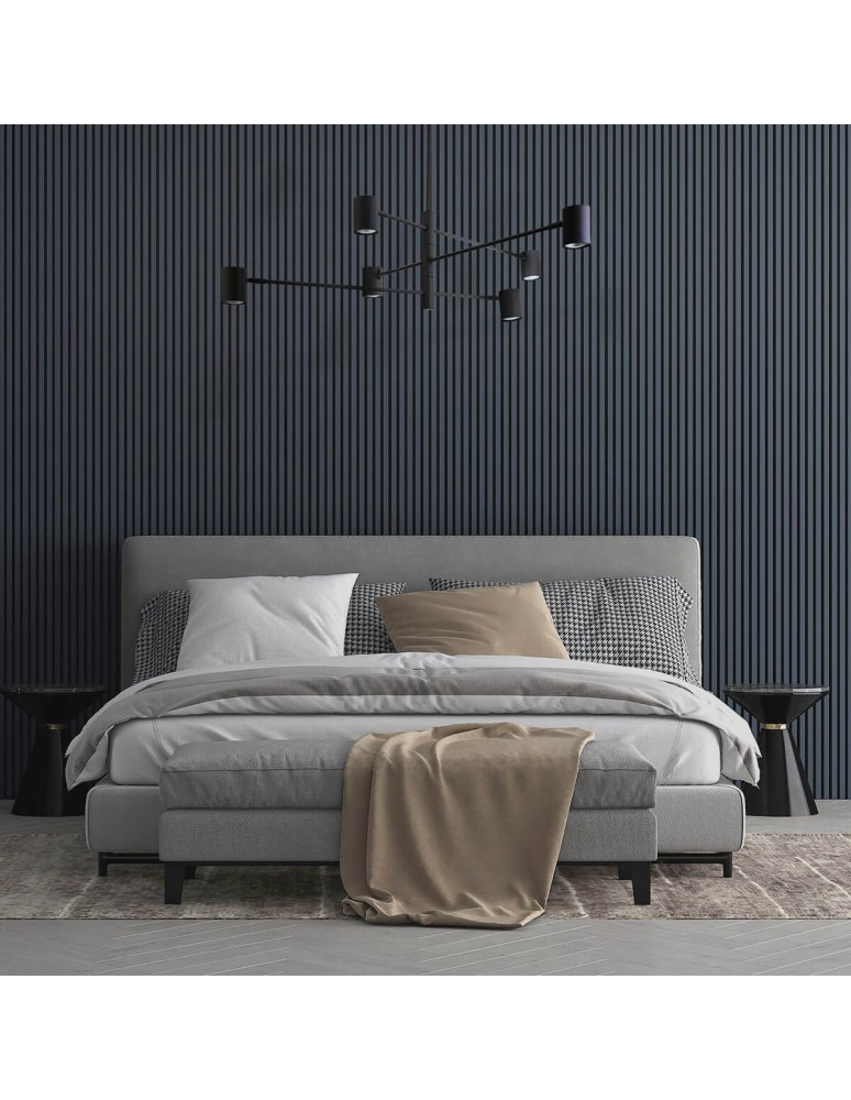 Modern pendant lamps - Light Prestige Snow 6 pendant black LP-731/6P BK 6xGU10 - product kolory-swiatla.pl 6