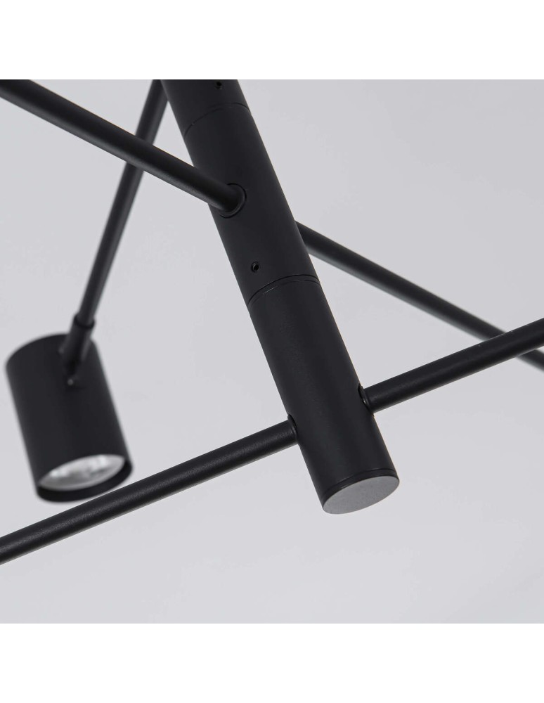 Modern pendant lamps - Light Prestige Snow 6 pendant black LP-731/6P BK 6xGU10 - product kolory-swiatla.pl 8