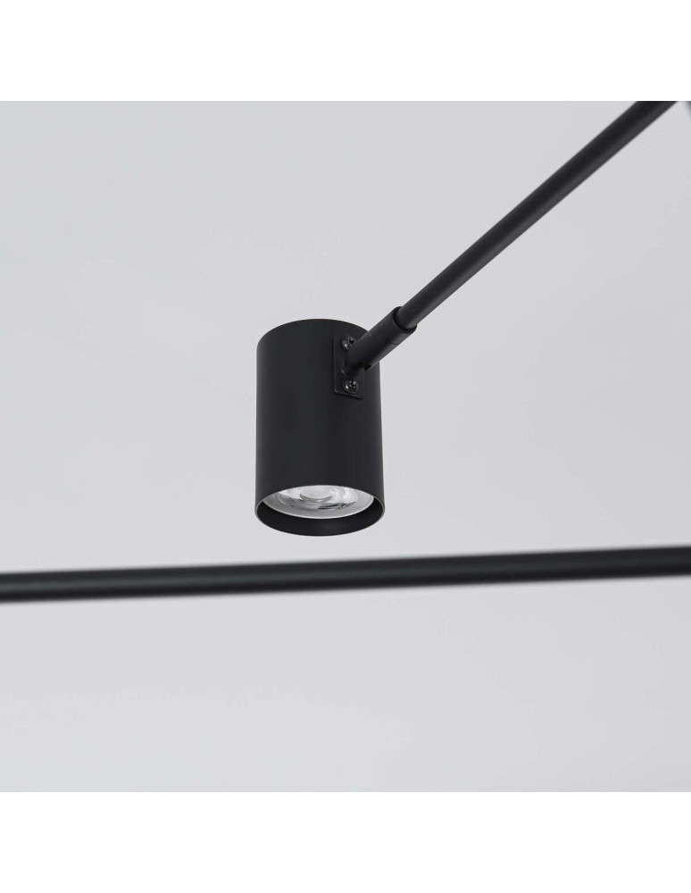 Modern pendant lamps - Light Prestige Snow 6 pendant black LP-731/6P BK 6xGU10 - product kolory-swiatla.pl 9