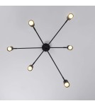Modern pendant lamps - Light Prestige Snow 6 pendant black LP-731/6P BK 6xGU10 - product 12