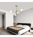 Pendant lamps spheres - Light Prestige Dorado 6 pendant G9 gold LP-002/6P - product 5