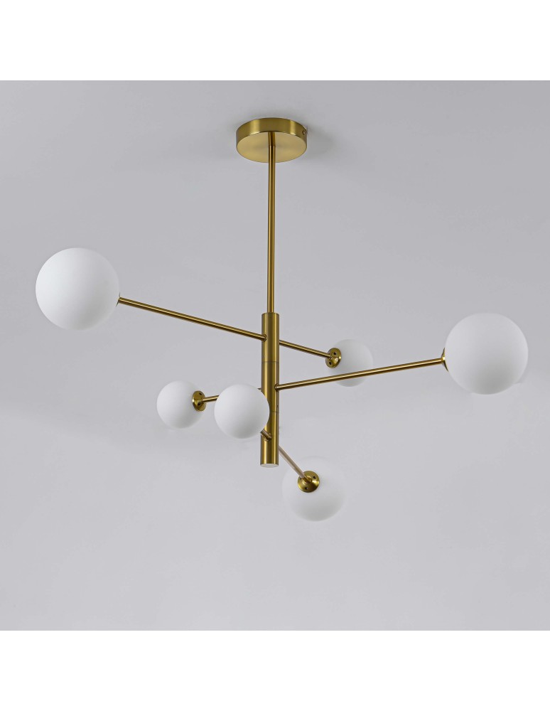 Pendant lamps spheres - Light Prestige Dorado 6 pendant G9 gold LP-002/6P - product kolory-swiatla.pl 13