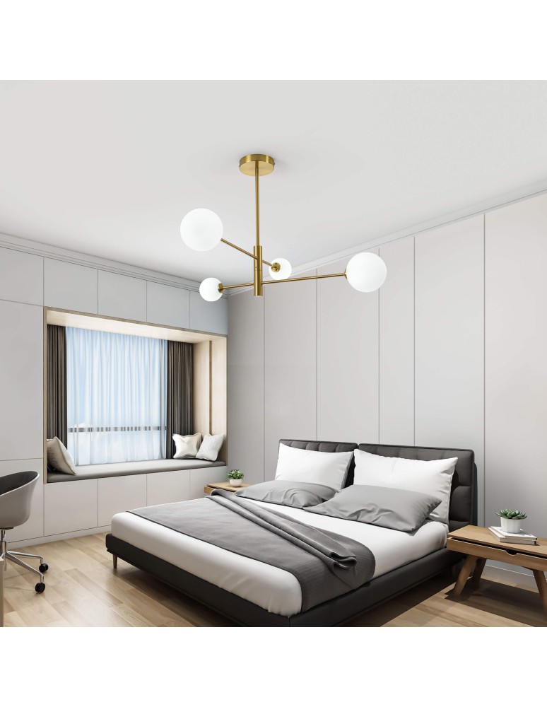 Pendant lamps spheres - Light Prestige Dorado 4 pendant G9 gold LP-002/4P - product kolory-swiatla.pl 4