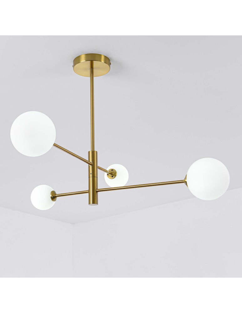 Pendant lamps spheres - Light Prestige Dorado 4 pendant G9 gold LP-002/4P - product kolory-swiatla.pl 11
