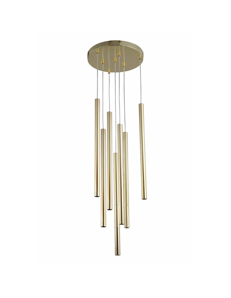 Pendant lamps - Light Prestige Lungo 7 gold pendant lamp LP-894/7P GD 7xG9 gold - product kolory-swiatla.pl 3