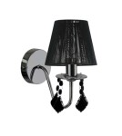 Wall lamps with lampshade - Light Prestige Mona wall lamp black 1xE14 black LP-5005/1W black - product 4