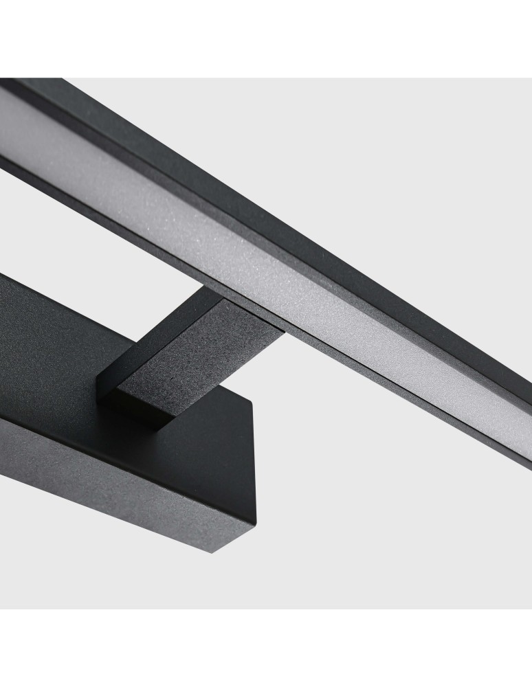 Bathroom wall lamps - Light Prestige Isla medium black wall lamp with IP44 4000K LED black GS-LWB-12W BK - product kolory-swiatla.pl 11