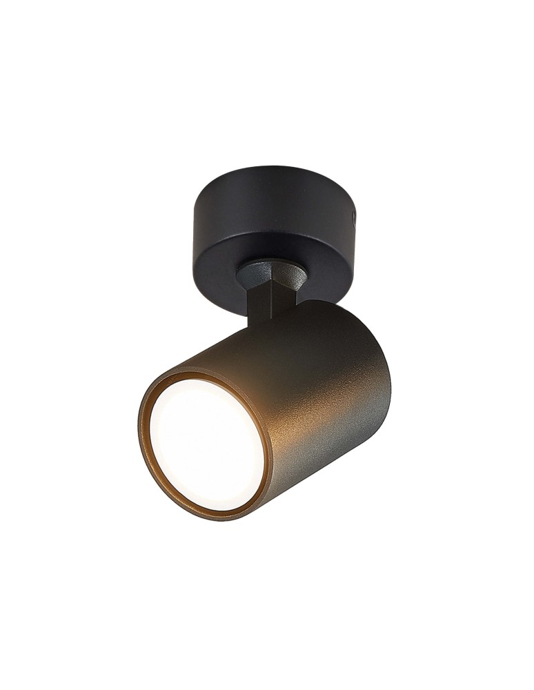 Ceiling spotlights - Light Prestige Snow 1 spot black GU10 black LP-731/1W BK - product kolory-swiatla.pl 11