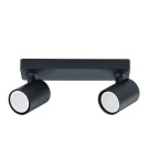 Spotlight ceiling lamps - Light Prestige Snow 2 spot black GU10 black LP-731/2W BK - product 3