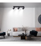 Spotlight ceiling lamps - Light Prestige Snow 3 spot black GU10 black LP-731/3W BK - product 4