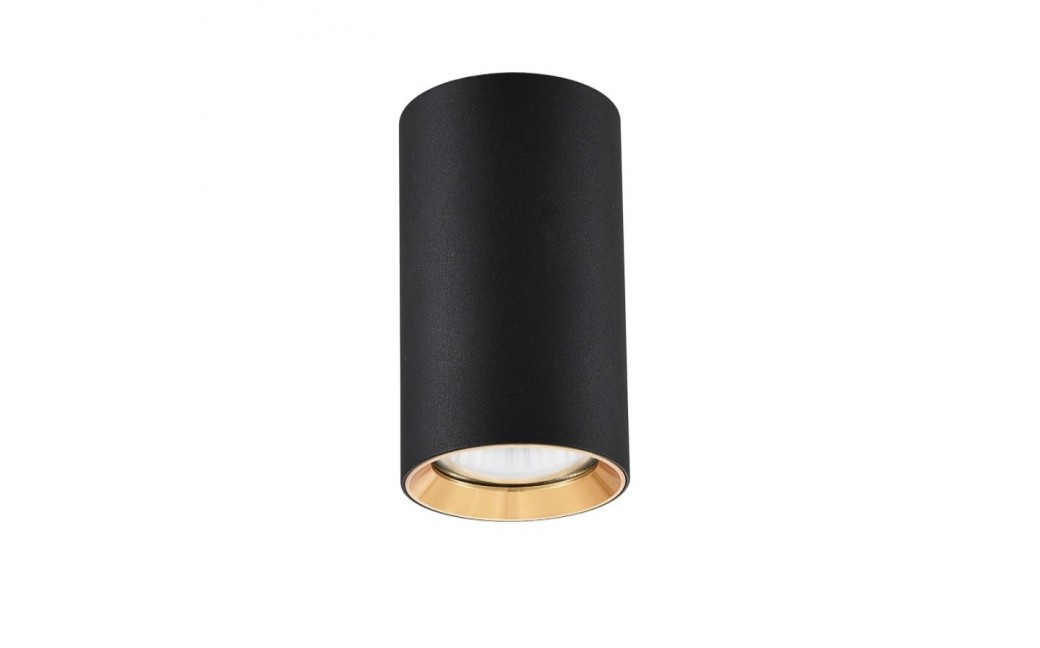 Light Prestige Manacor oczko czarne ze złotym ringiem 13 cm GU10 czarny LP-232/1D - 130 BK/GD
