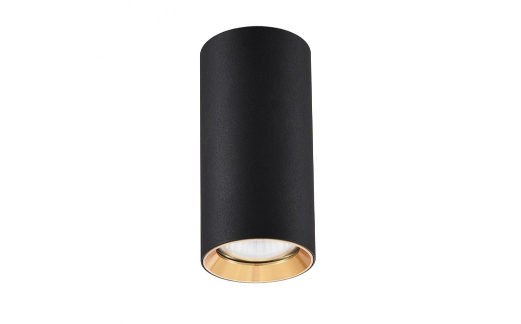 Light Prestige Manacor oczko czarne ze złotym ringiem 17 cm GU10 czarny LP-232/1D - 170 BK/GD