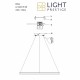 Light Prestige Ring lampa wisząca mała czarna 3000K LP-909/1P S BK 1xLED czarny
