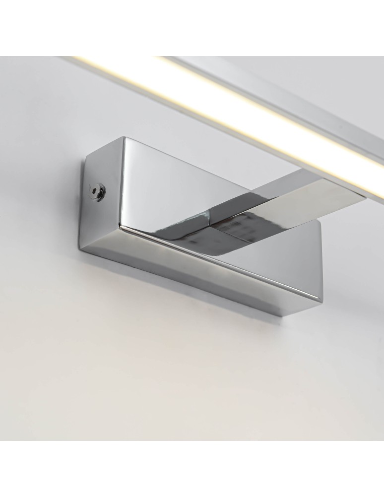 Bathroom wall lamps - Light Prestige Isla chrome medium wall lamp with IP44 3000K LED chrome GS-LWB-12W/3 CH - product kolory-swiatla.pl 10