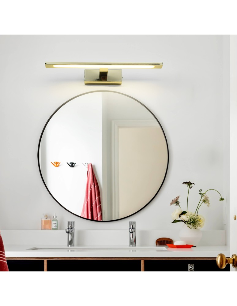 Bathroom wall lamps - Light Prestige Isla medium gold wall lamp with IP44 3000K LED gold GS-LWB-12W/3 GOLD - product kolory-swiatla.pl 4