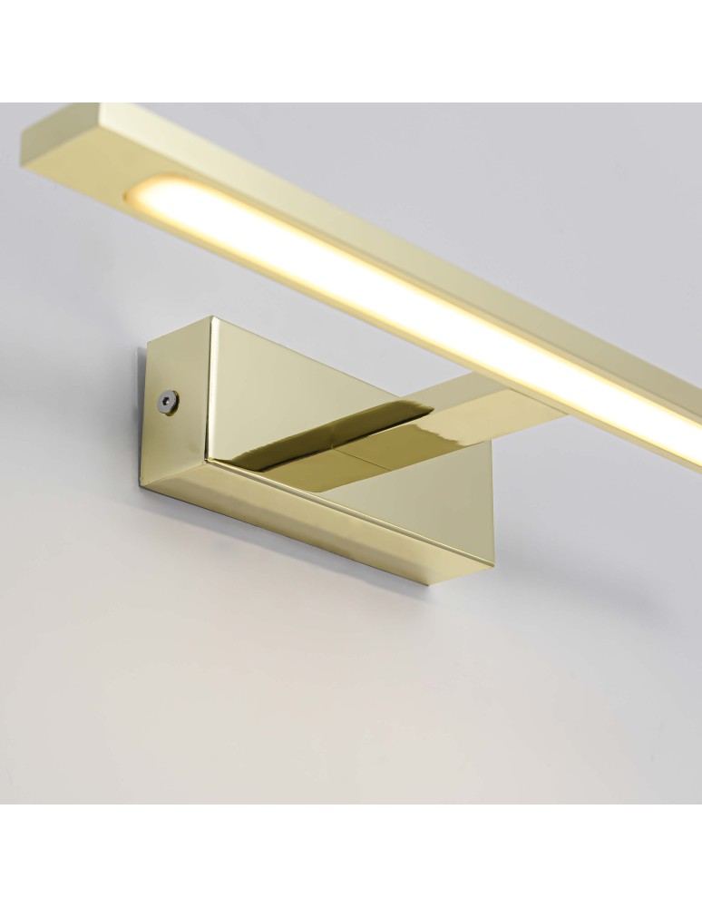 Bathroom wall lamps - Light Prestige Isla medium gold wall lamp with IP44 3000K LED gold GS-LWB-12W/3 GOLD - product kolory-swiatla.pl 9