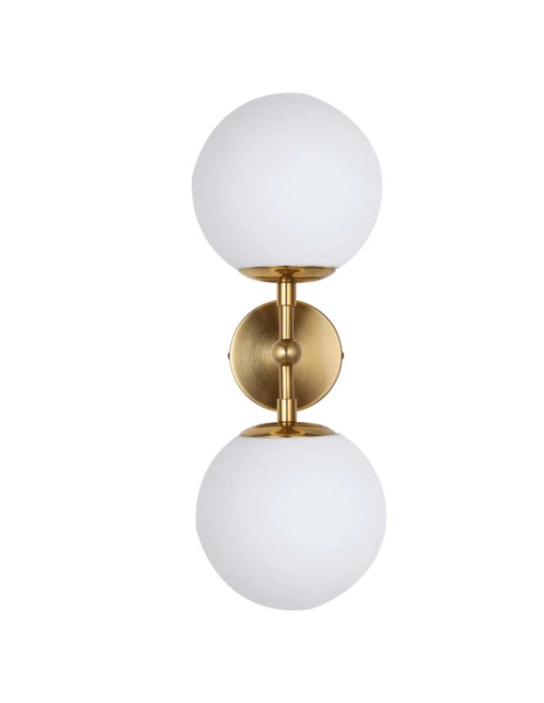 Wall lamps - Light Prestige Dorado wall lamp 2 gold 2xE14 gold/white - product kolory-swiatla.pl 2
