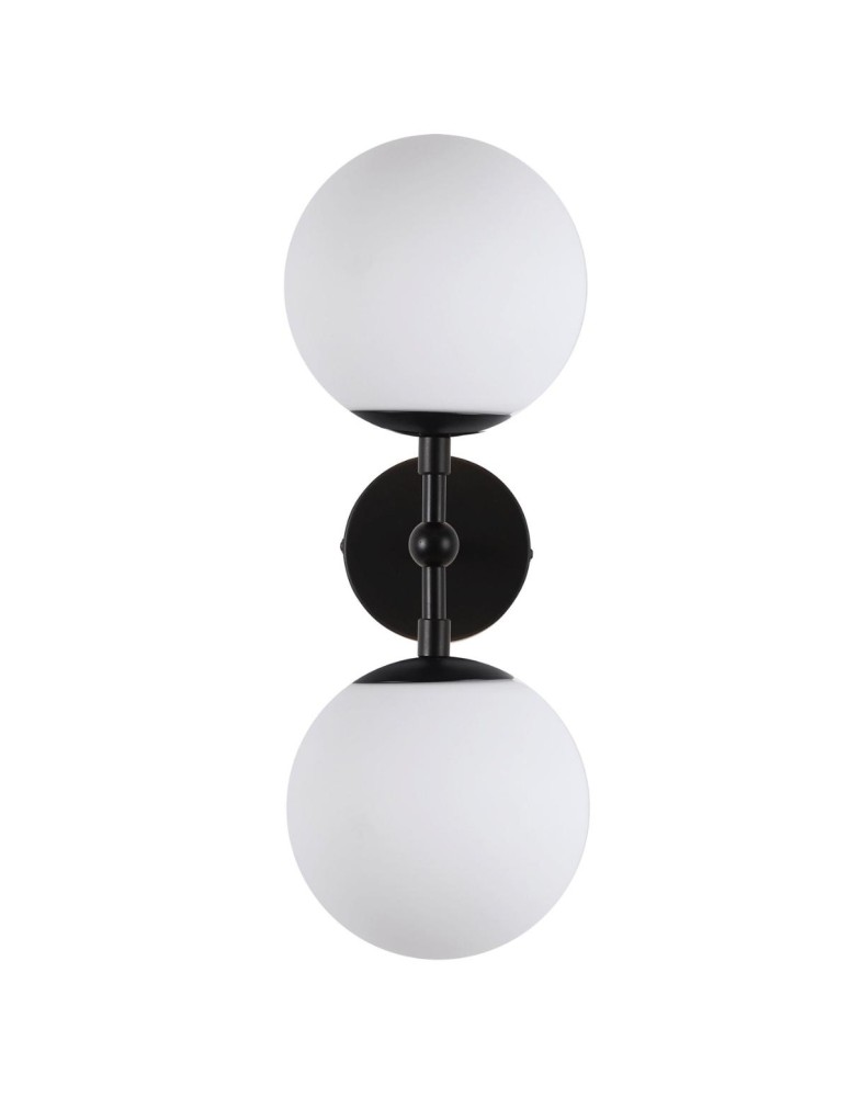 Wall lamps - Light Prestige Dorado wall lamp 2 black 2xE14 black/white - product kolory-swiatla.pl 2
