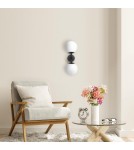 Wall lamps - Light Prestige Dorado wall lamp 2 black 2xE14 black/white - product 4