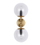 Wall lamps - Light Prestige Dorado wall lamp 2 gold Transp. 2xE14 gold / transparent - product 2