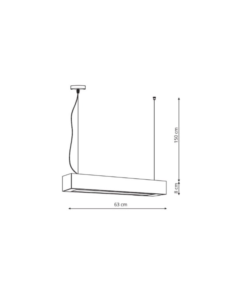 LED pendant lamps - Light Prestige Ibros pendant black medium 18W 3000K IP20 LP-7001/1P 20 BK-63 18/3 1xLED black - product kolory-swiatla.pl 5