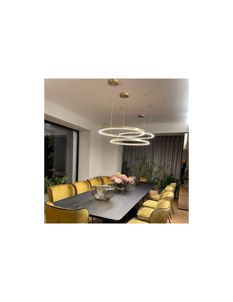Pendant lamps circles - Light Prestige Midway small gold pendant lamp LP-033/1P S GD 1xLED Gold - product kolory-swiatla.pl 5