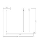 Pendant lamps circles - Light Prestige Midway small gold pendant lamp LP-033/1P S GD 1xLED Gold - product 6