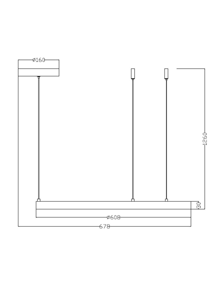 Pendant lamps circles - Light Prestige Midway small gold pendant lamp LP-033/1P S GD 1xLED Gold - product kolory-swiatla.pl 6