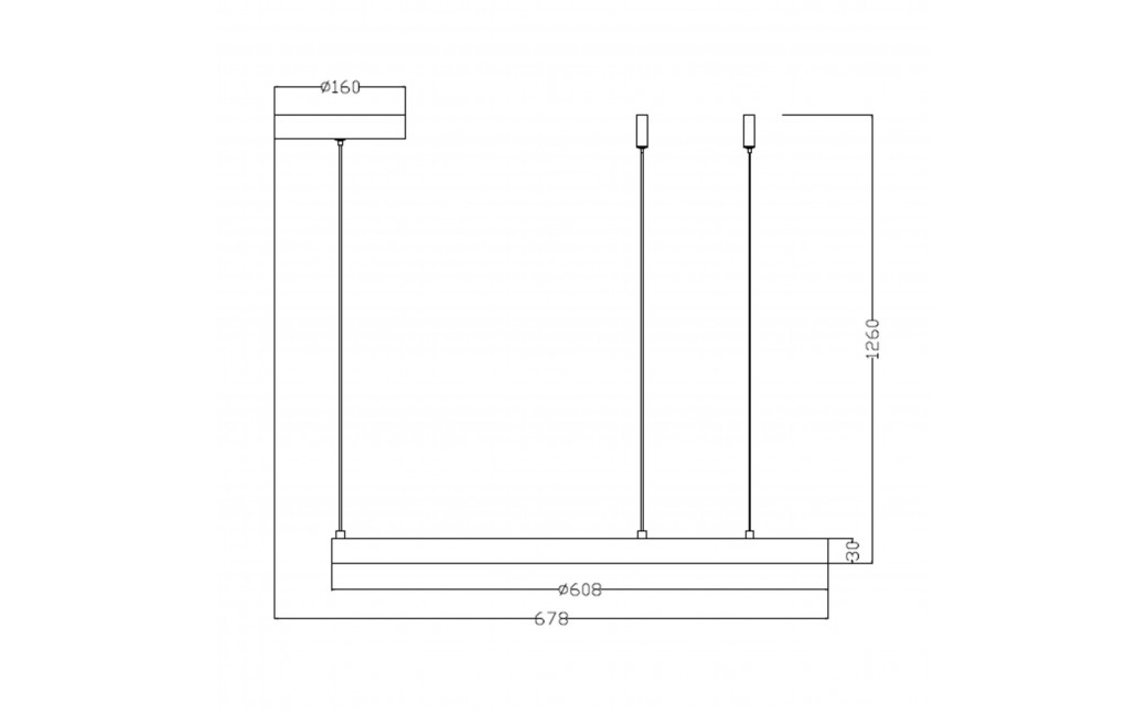 Light Prestige Midway lampa wisząca mała złota LP-033/1P S GD 1xLED Złoty