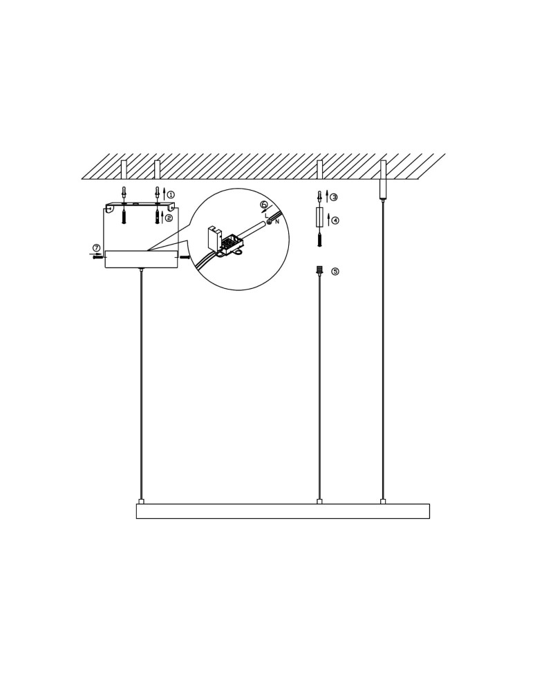 Pendant lamps circles - Light Prestige Midway small gold pendant lamp LP-033/1P S GD 1xLED Gold - product kolory-swiatla.pl 7